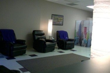 The Whole Woman's San Antonio licensed abortion clinic recovery room features recliners and hot tea, for a "living-room" style feel, according to Andrea Ferrigno. The ASC recovery room, in contrast, features stretchers and pre-packaged snacks.