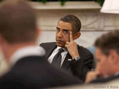 middle finger Obama